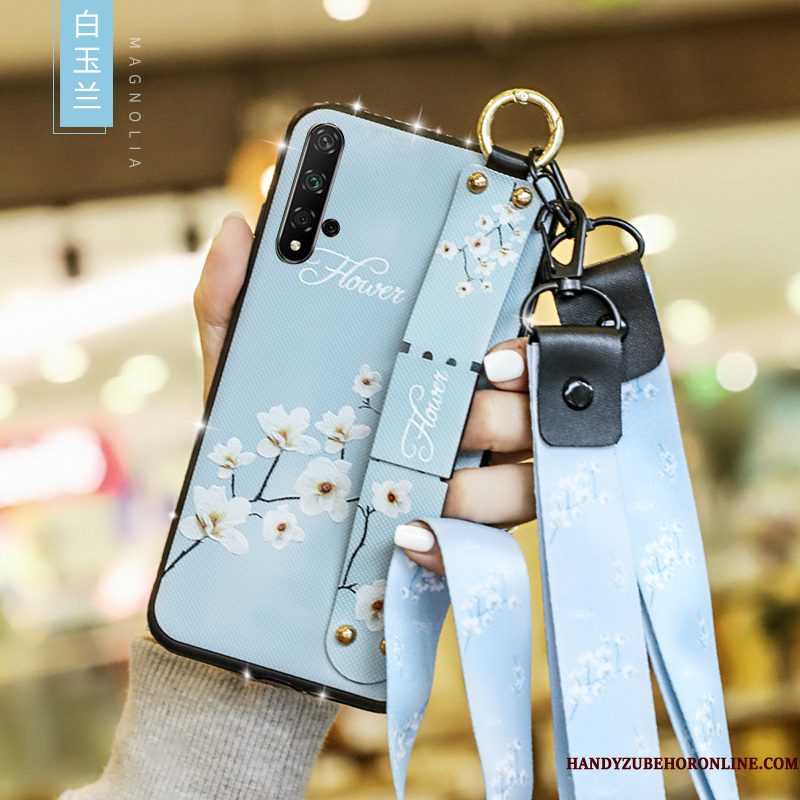 Hoesje Huawei Nova 5t Siliconen Telefoon Blauw, Hoes Huawei Nova 5t Bescherming Schrobben Anti-fall