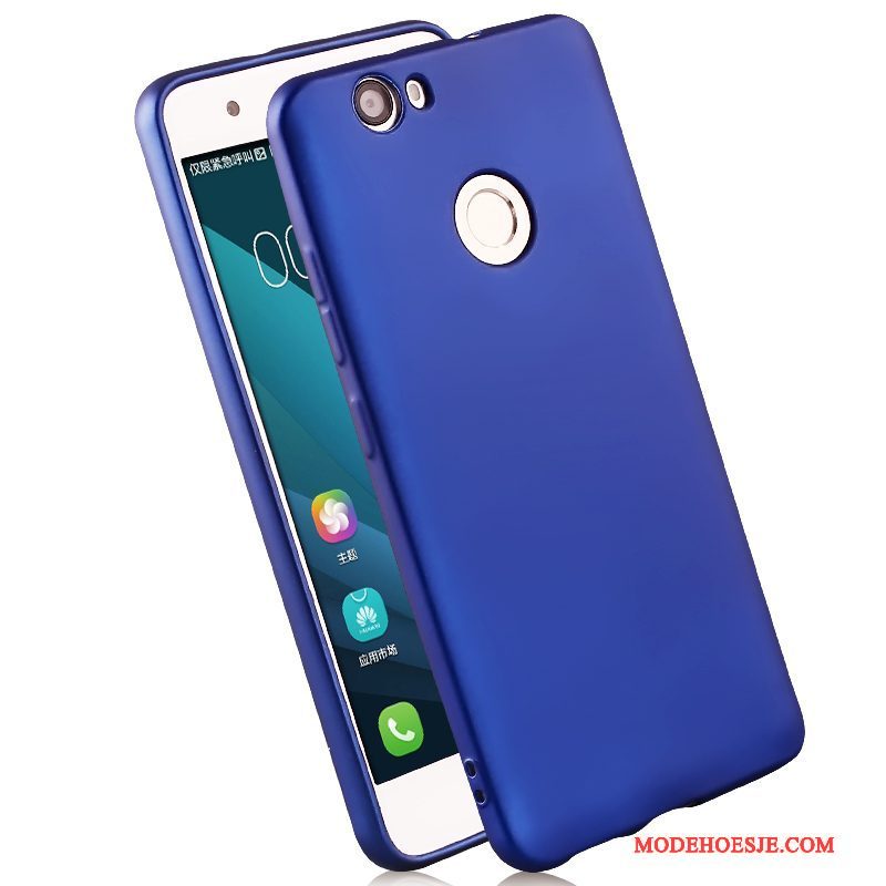 Hoesje Huawei Nova Bescherming Telefoon Trend, Hoes Huawei Nova Zakken Blauw Schrobben