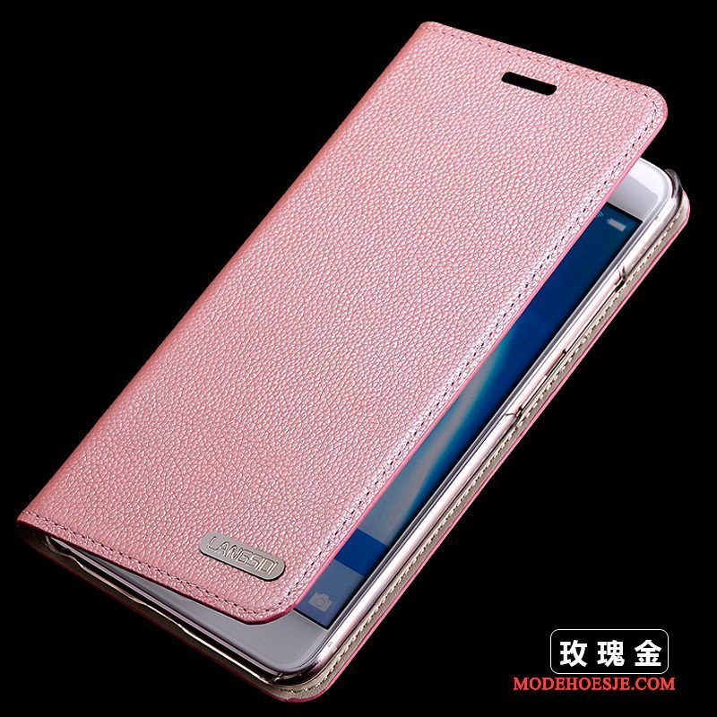 Hoesje Huawei Nova Folio Roze Anti-fall, Hoes Huawei Nova Leer Pastelefoon