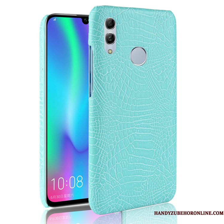 Hoesje Huawei P Smart 2019 Scheppend Anti-fall Groen, Hoes Huawei P Smart 2019 Krokodillenleertelefoon