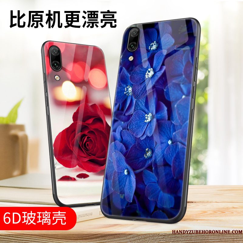 Hoesje Huawei P Smart+ 2019 Scheppend Telefoon Anti-fall, Hoes Huawei P Smart+ 2019 Zakken Persoonlijk Glas