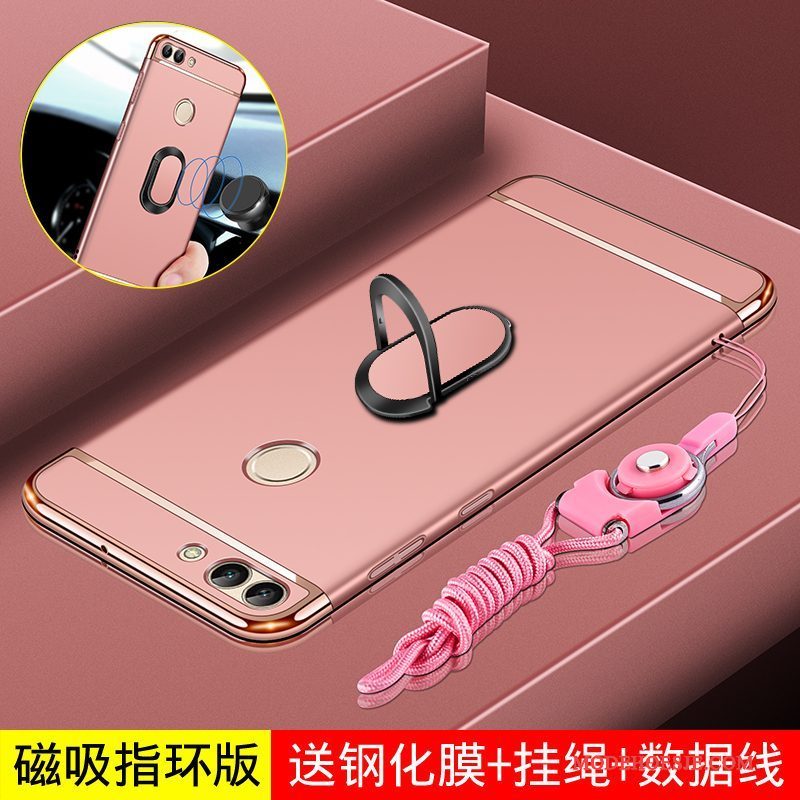 Hoesje Huawei P Smart Scheppend Anti-fall Hard, Hoes Huawei P Smart Roze Magnetisch