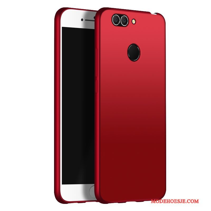 Hoesje Huawei P Smart Siliconen Rood Schrobben, Hoes Huawei P Smart Bescherming Telefoon Lichte En Dun