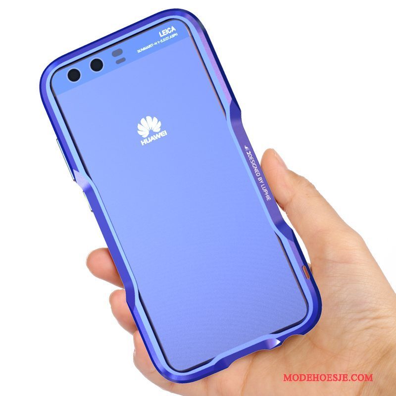 Hoesje Huawei P10 Metaal Telefoon Blauw, Hoes Huawei P10 Scheppend Omlijsting Persoonlijk