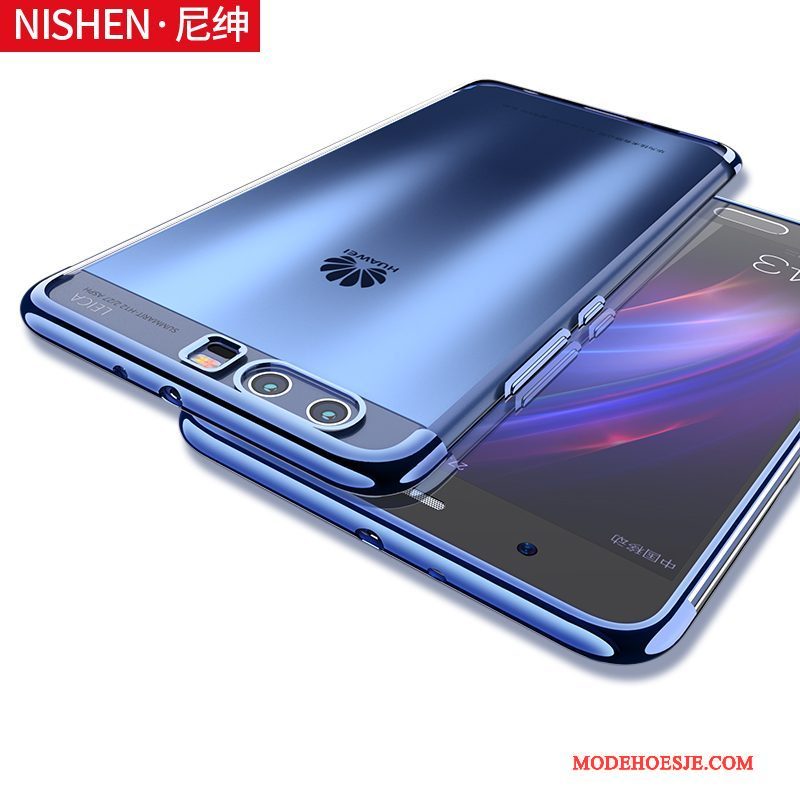 Hoesje Huawei P10 Plus Siliconen Dun Anti-fall, Hoes Huawei P10 Plus Scheppend Blauwtelefoon