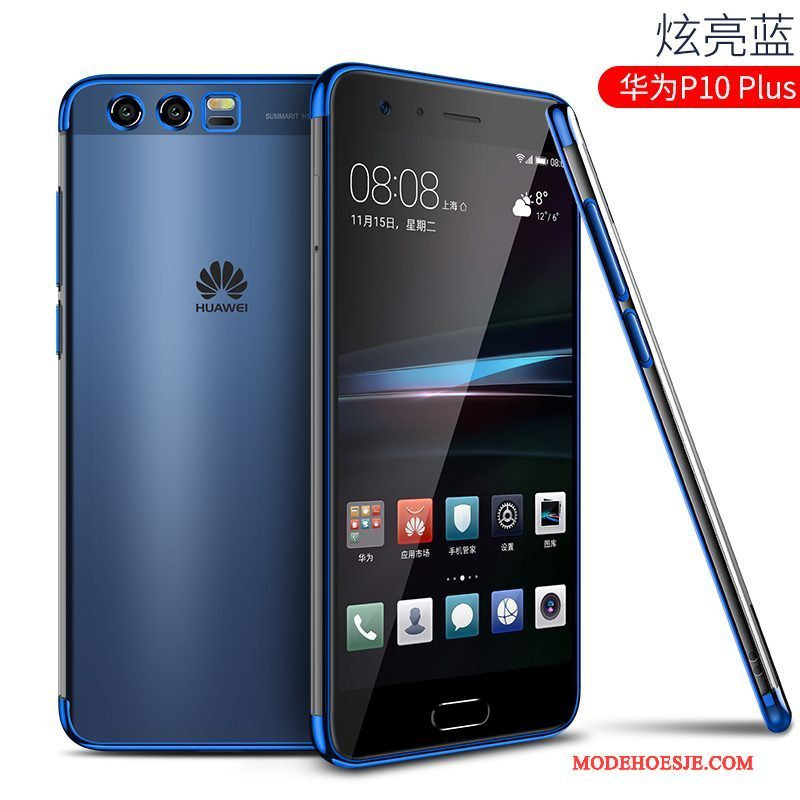 Hoesje Huawei P10 Plus Siliconen Persoonlijk Anti-fall, Hoes Huawei P10 Plus Zakken Dun Trendy Merk