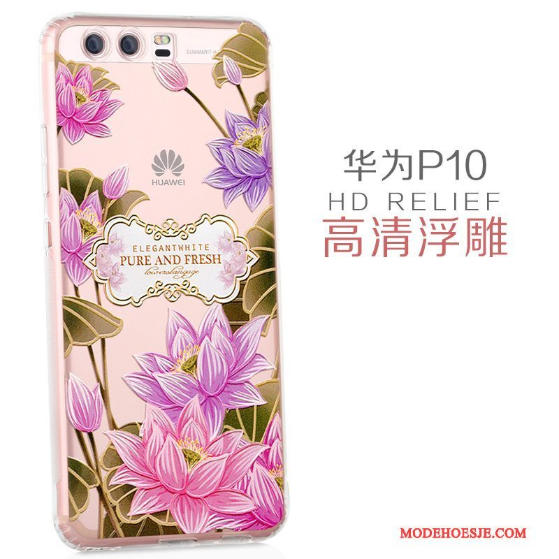 Hoesje Huawei P10 Siliconen Mooie Doorzichtig, Hoes Huawei P10 Scheppend Duntelefoon