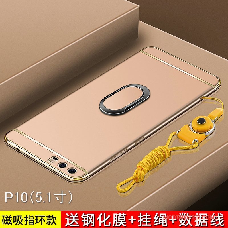 Hoesje Huawei P10 Zakken Anti-fall Schrobben, Hoes Huawei P10 Bescherming Telefoon Goud