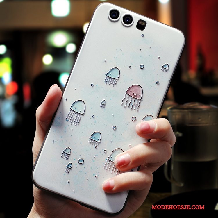 Hoesje Huawei P10 Zakken Persoonlijktelefoon, Hoes Huawei P10 Scheppend Wit Anti-fall