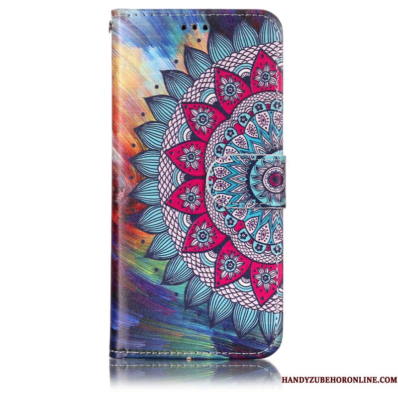 Hoesje Huawei P20 Lite Reliëf Anti-fall Bloemen, Hoes Huawei P20 Lite Folio Telefoon