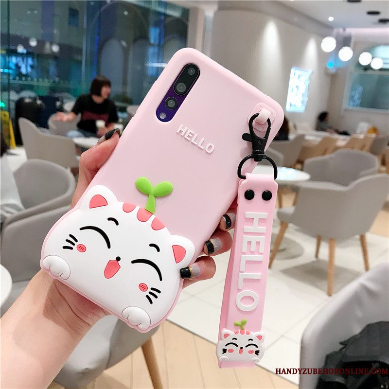 Hoesje Huawei P20 Pro Bescherming Persoonlijktelefoon, Hoes Huawei P20 Pro Zacht Anti-fall Roze