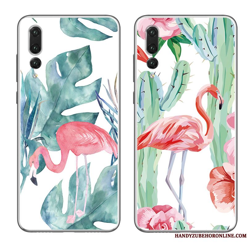 Hoesje Huawei P20 Pro Siliconen Groen Dun, Hoes Huawei P20 Pro Bescherming Telefoon Hanger