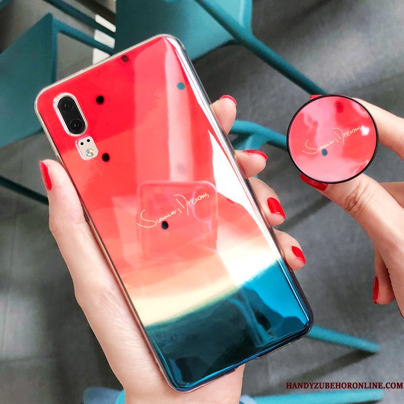 Hoesje Huawei P20 Zacht Persoonlijk Anti-fall, Hoes Huawei P20 Siliconen Hanger Trendy Merk