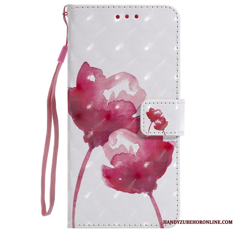 Hoesje Huawei P30 Folio Telefoon Anti-fall, Hoes Huawei P30 Zacht Wit