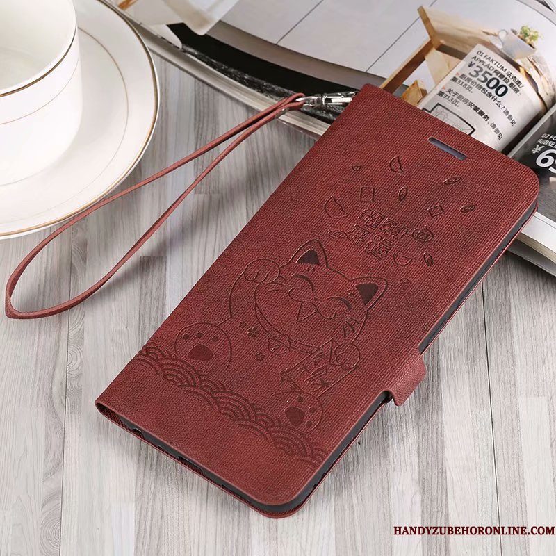Hoesje Huawei P30 Lite Leer Bedrijftelefoon, Hoes Huawei P30 Lite Zakken Trendy Merk Anti-fall