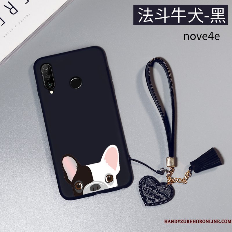 Hoesje Huawei P30 Lite Spotprent Loverstelefoon, Hoes Huawei P30 Lite Siliconen Schrobben Trendy Merk