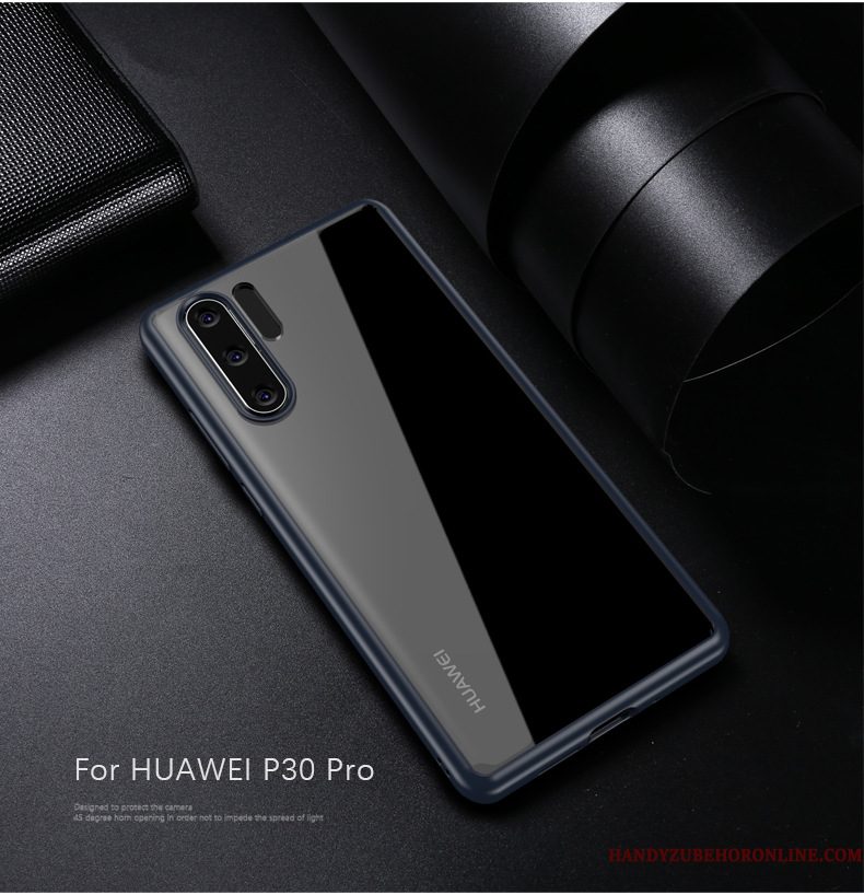 Hoesje Huawei P30 Pro Bescherming High End Anti-fall, Hoes Huawei P30 Pro Siliconen Eenvoudige Net Red