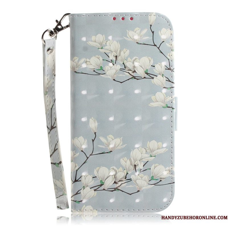 Hoesje Huawei P30 Pro Leer Kerstelefoon, Hoes Huawei P30 Pro Folio Grijs