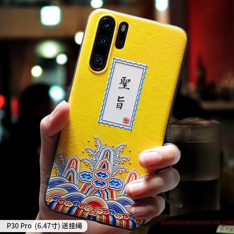 Hoesje Huawei P30 Pro Scheppend Nieuw Lovers, Hoes Huawei P30 Pro Siliconen Trendy Merk Schrobben