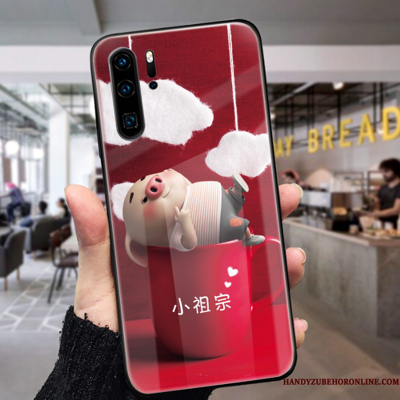 Hoesje Huawei P30 Pro Spotprent Lovers Net Red, Hoes Huawei P30 Pro Bescherming Telefoon Anti-fall