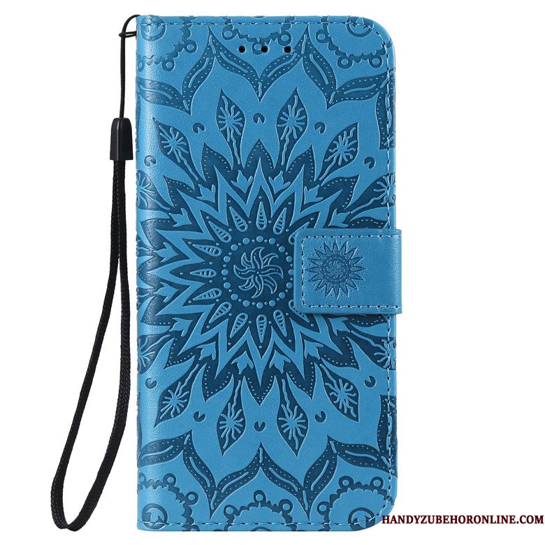 Hoesje Huawei P30 Zacht Groen Anti-fall, Hoes Huawei P30 Leer Telefoon Blauw