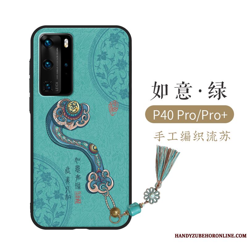 Hoesje Huawei P40 Pro Bescherming Telefoon Anti-fall, Hoes Huawei P40 Pro Scheppend Persoonlijk Lichte Luxe