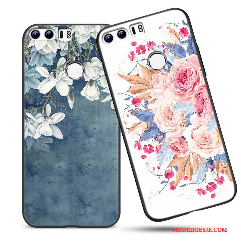 Hoesje Huawei P8 Lite 2017 Bescherming Anti-fall Roze, Hoes Huawei P8 Lite 2017 Zakken Jeugd Blauw