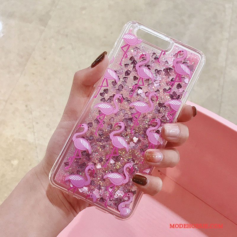 Hoesje Huawei P9 Plus Bescherming Anti-fall Roze, Hoes Huawei P9 Plus Telefoon Drijfzand