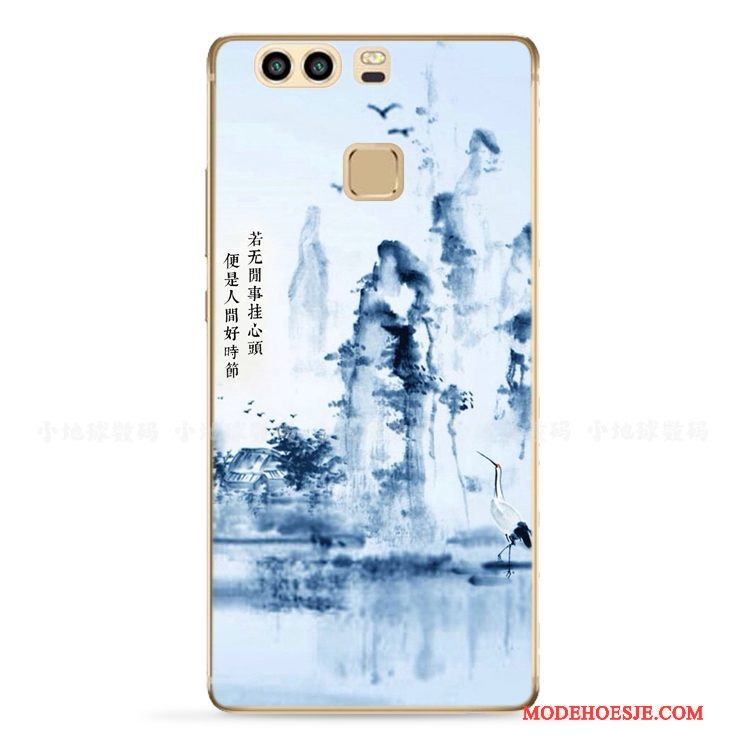 Hoesje Huawei P9 Plus Bescherming Landschap Trend, Hoes Huawei P9 Plus Zacht Chinese Stijltelefoon