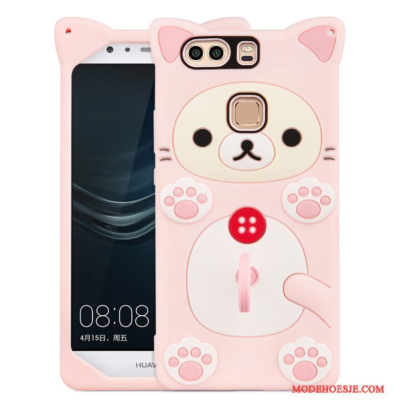 Hoesje Huawei P9 Plus Siliconen Ring Anti-fall, Hoes Huawei P9 Plus Bescherming Konijntelefoon