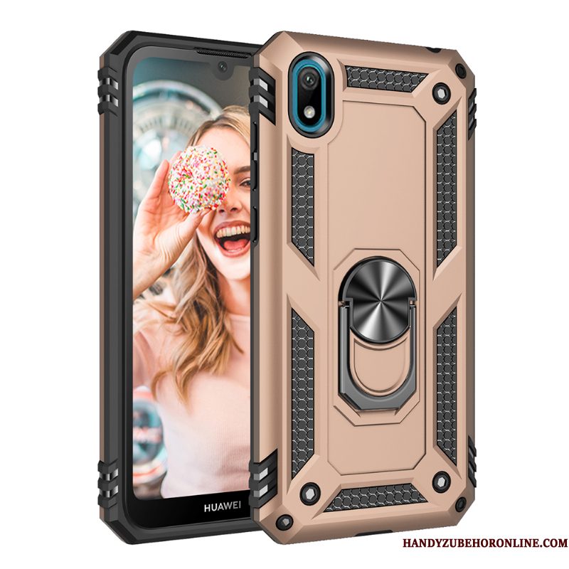 Hoesje Huawei Y5 2019 Zacht Hard Anti-fall, Hoes Huawei Y5 2019 Bescherming Goud