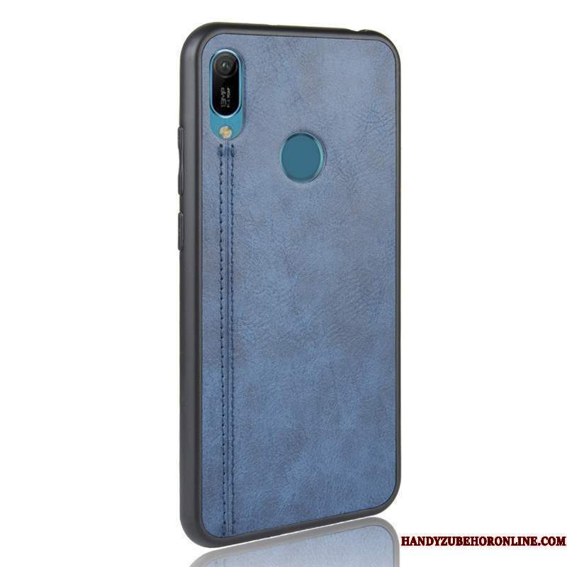Hoesje Huawei Y6s Zakken Donkerblauwtelefoon, Hoes Huawei Y6s Zacht Bedrijf Eenvoudige