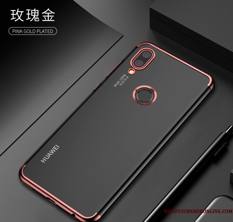 Hoesje Huawei Y7 2019 Zacht Supertelefoon, Hoes Huawei Y7 2019 Zakken Anti-fall Trend