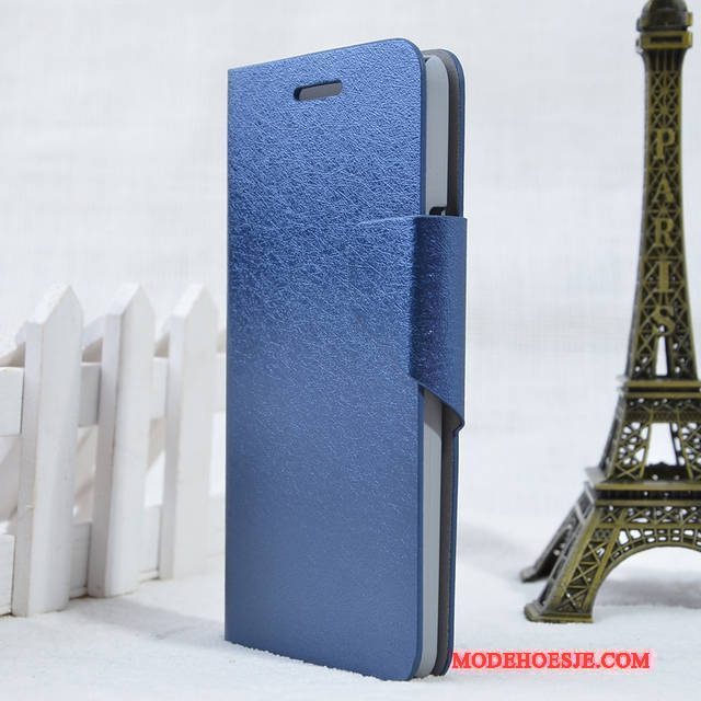 Hoesje Lg G2 Leer Telefoon Blauw, Hoes Lg G2 Bescherming