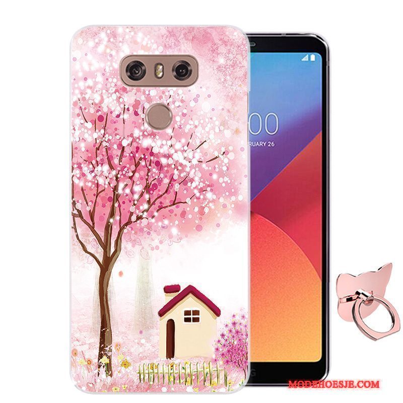 Hoesje Lg G6 Bescherming Telefoon Roze, Hoes Lg G6 Spotprent Anti-fall