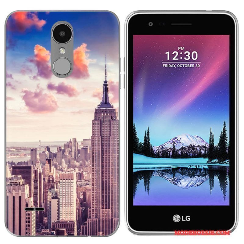 Hoesje Lg K4 2017 Scheppend Landschaptelefoon, Hoes Lg K4 2017 Siliconen Purper Europa