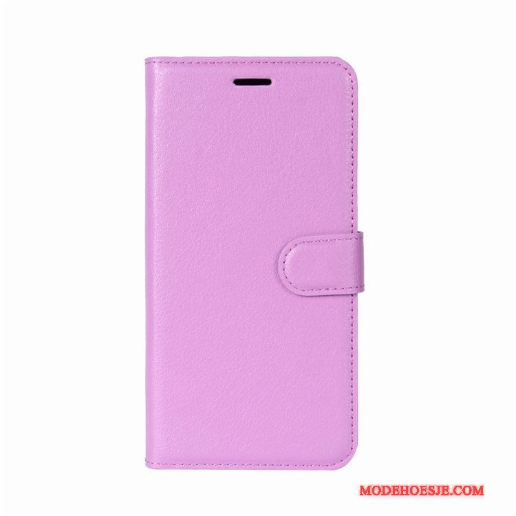 Hoesje Lg Q6 Portemonnee Anti-fall Purper, Hoes Lg Q6 Folio