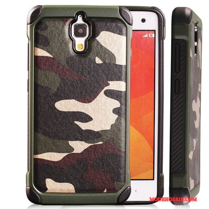 Hoesje Mi 4 Zakken Camouflage Mini, Hoes Mi 4 Bescherming Telefoon Ring