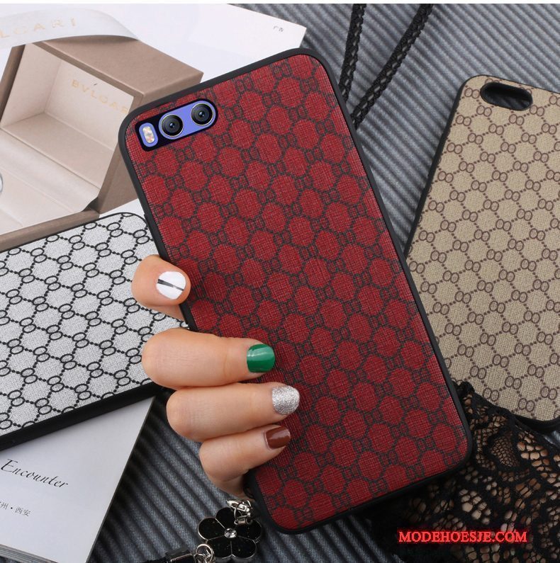 Hoesje Mi 6 Bescherming Minitelefoon, Hoes Mi 6 Siliconen Rood Groot