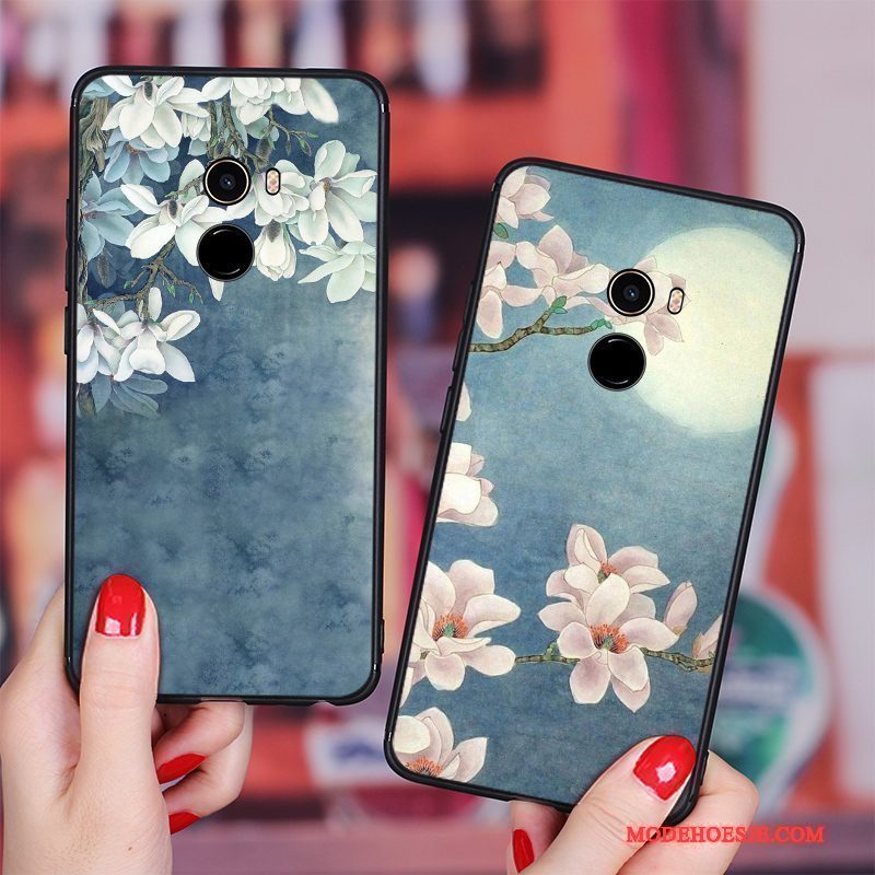 Hoesje Mi Max 2 Vintage Kunsttelefoon, Hoes Mi Max 2 Zacht Hanger Anti-fall