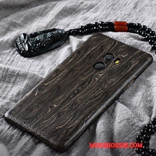 Hoesje Mi Mix 2 Hout Massief Hout Dun, Hoes Mi Mix 2 Zakken Mini Zwart