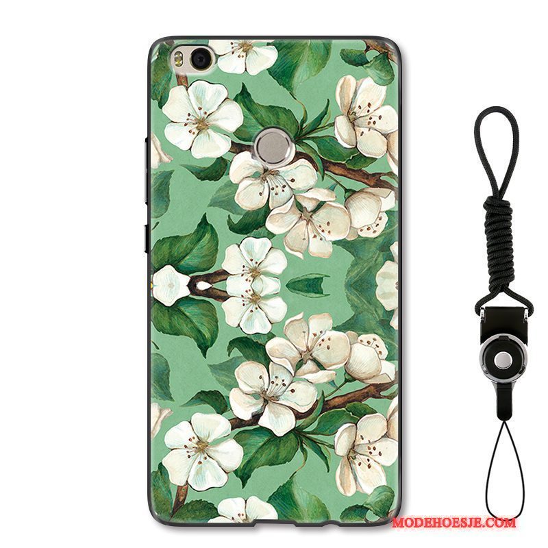 Hoesje Mi Mix 2 Mode Bloemen Eenvoudige, Hoes Mi Mix 2 Bescherming Trend Groen