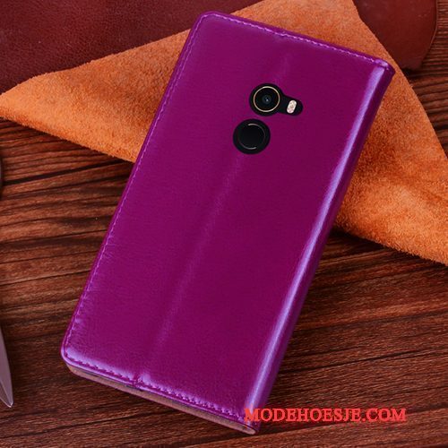 Hoesje Mi Mix 2 Zacht Telefoon Purper, Hoes Mi Mix 2 Zakken Anti-fall Mini