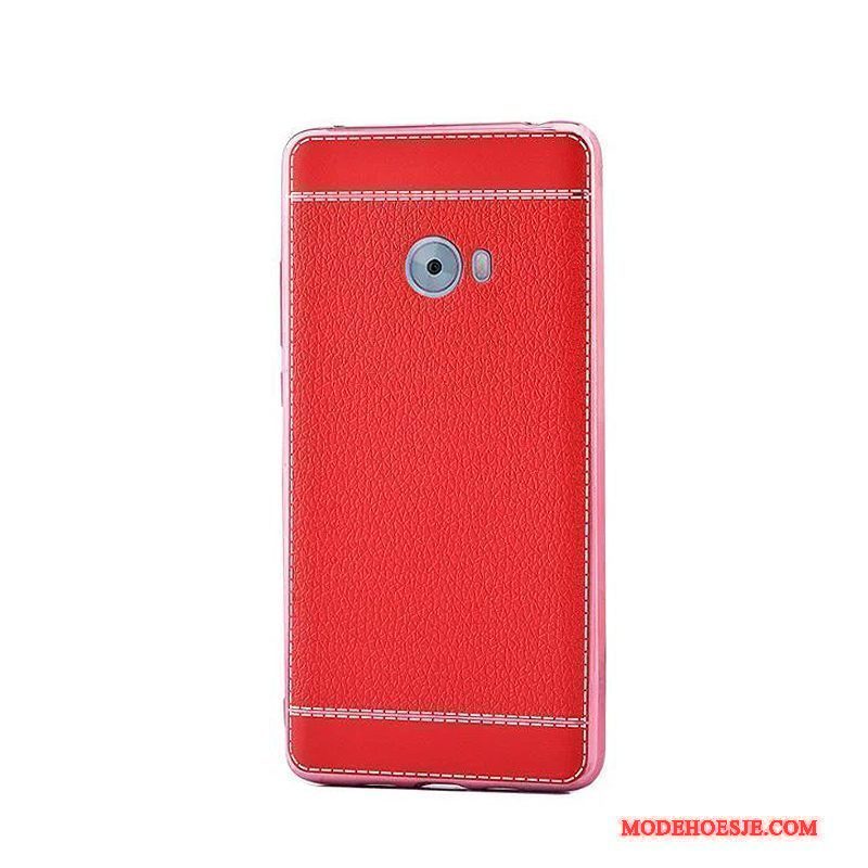 Hoesje Mi Note 2 Bescherming Patroon Rood, Hoes Mi Note 2 Zacht Trend Plating