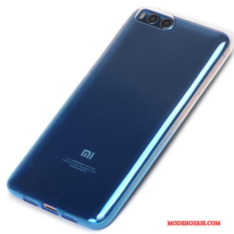 Hoesje Mi Note 3 Bescherming Telefoon Mini, Hoes Mi Note 3 Siliconen Anti-fall Donkerblauw