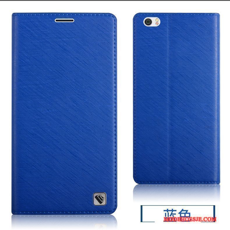 Hoesje Mi Note Zacht Telefoon Anti-fall, Hoes Mi Note Zakken Achterklep Blauw