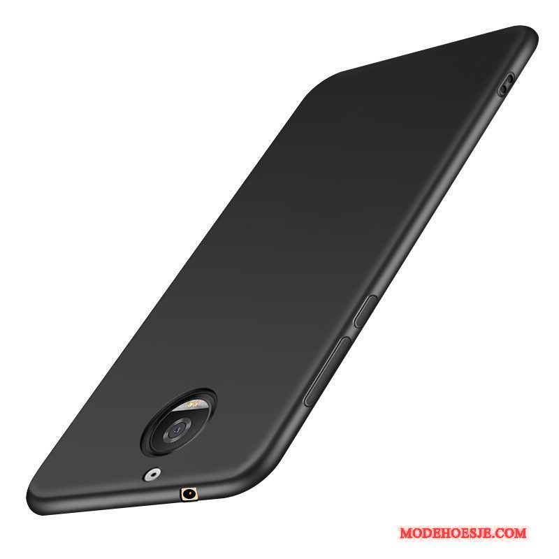 Hoesje Moto G5s Siliconen Schrobbentelefoon, Hoes Moto G5s Bescherming Zwart Dun