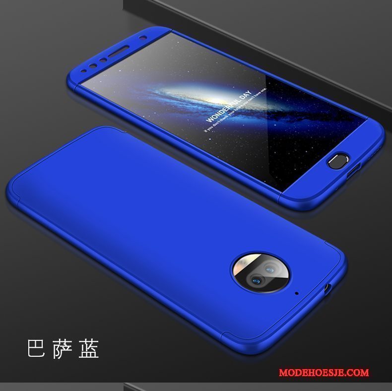 Hoesje Moto G5s Zakken Telefoon Anti-fall, Hoes Moto G5s Bescherming Blauw Trend