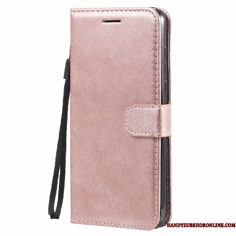 Hoesje Moto G8 Power Leer Telefoon Trend, Hoes Moto G8 Power Folio Roze