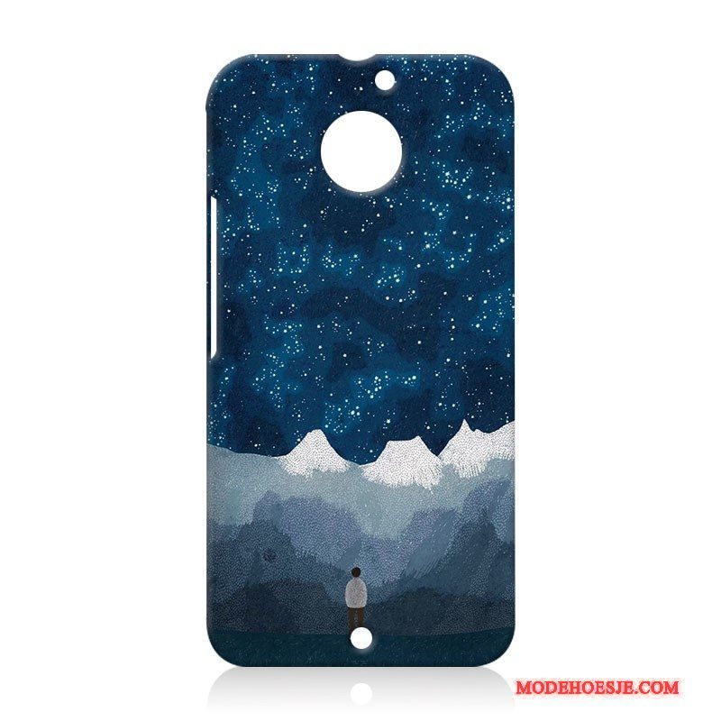 Hoesje Moto X Bescherming Telefoon Hard, Hoes Moto X Blauw Anti-fall